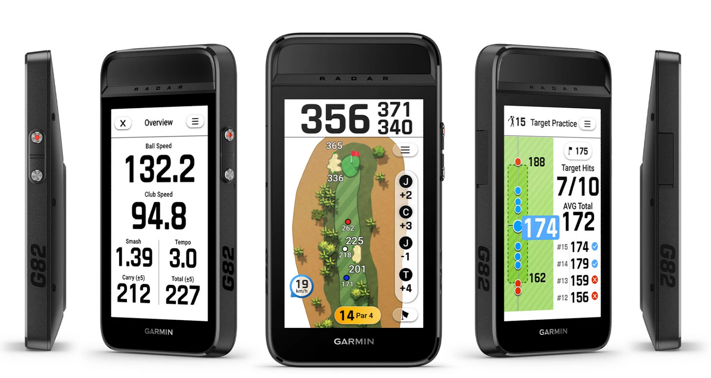 Approach® G82 Launch Monitor ja ensiluokkainen GPS-golfkäsilaite